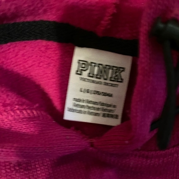 PINK Hoodie Crop Top size large (FU) - Picture 8 of 12